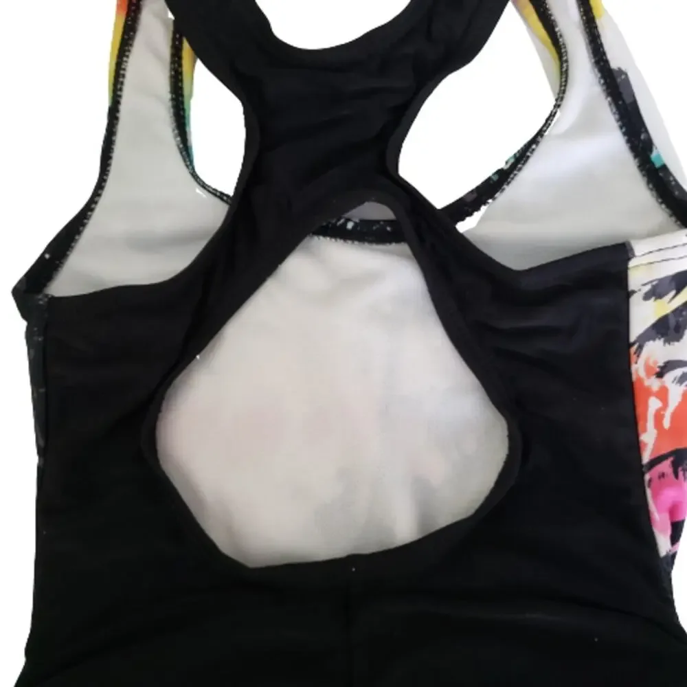 2 For $5 Sale Girl's Tropical Island One Piece Swimsuit Size XS (4/5)